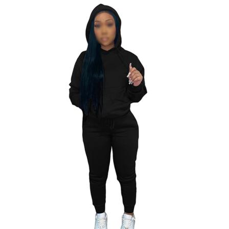 Elastisk Midja För Damer, Tvådelad Outfit, Långärmad Set