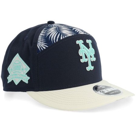 New Era - MLB Blå snapback Keps - New York Mets 9FIFTY Pre Curved Split Panel H1 Navy Snapback @ Hatstore