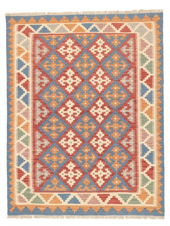 Kelim Ghashghai Teppich Orientalischer Braun/Beige ( Persien/Iran)