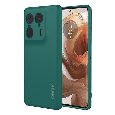 För Motorola Edge 50 Ultra 5G Silikonskal ENKAY HAT PRINCE Rak Kant Mobiltelefon Baksida - L