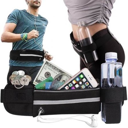 Vedenpitävä Vyölaukku / Urheiluvyö - Treenivyö Heijastimella