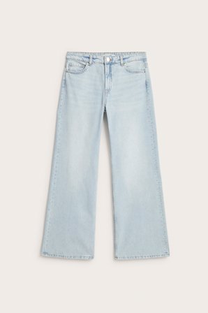 Kappahl | Wide jeans high waist Ljus denim 32 | Ljus denim
