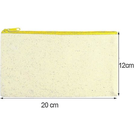 10 st DIY Canvas Kosmetisk Väska, Kosmetiska Väskor, Canvas Myntväska, Canvas Kosmetisk Väska, Canvas Förvaringsväska, Anpassade Tygpåsar