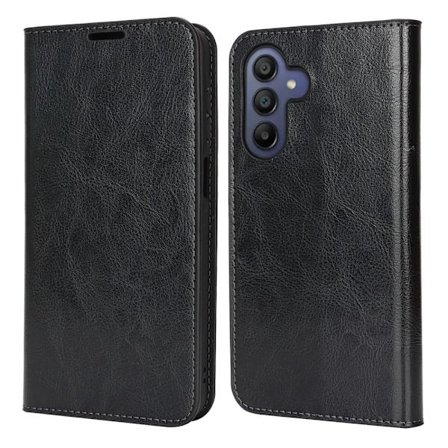 Mobilcover Samsung Galaxy A17 Ægte Læder Sort