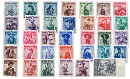 Østrig 1948 - MICHEL 893-925 - Postfrisk