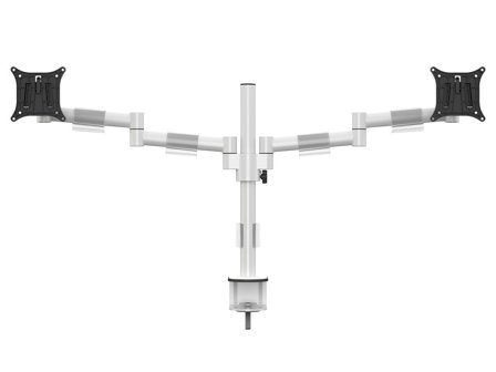 Multibrackets M VESA Deskmount Officeline Dual monteringssett - for 2 LCD-skjermer - hvit