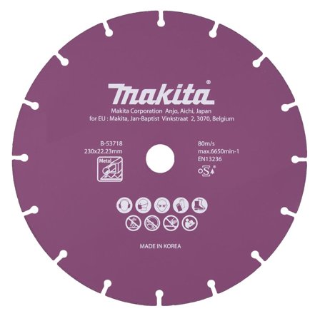 Makita B-53718 Timanttikatkaisulaikka 230x1,6x22,23 mm, teräs, Koneiden tarvikkeet & käyttöosat