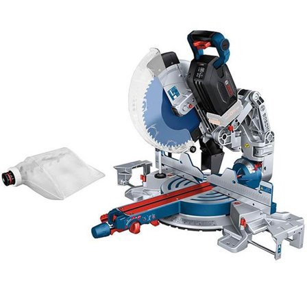 Bosch GCM 18V-305 GDC Kap- og geringssav Med tilbehørssæt, Stationære maskiner