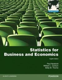 Statistics for Business and Economics: Global Edition, ISBN: 9780273767060