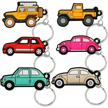 Bil Nøglering Børn Køretøj Fest Dekoration Nøglering til Fødselsdagsgaver Bil Festpose Fyld