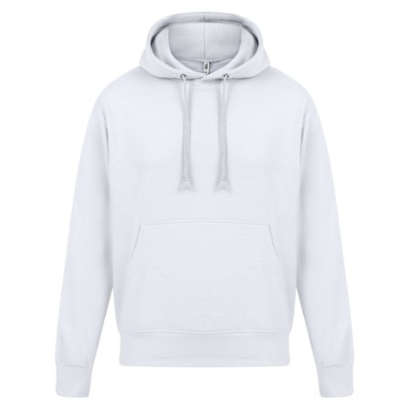 Casual Classics Herr Ringspun Bomull Hoodie XL Vit