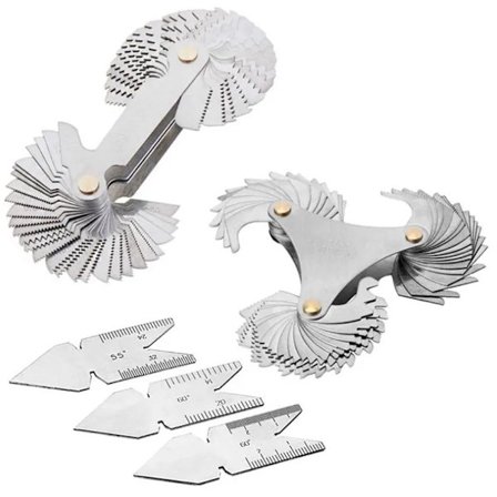 5 stk. skrue gjenger stigningsmåler stigning skjæremåler Caliper målere