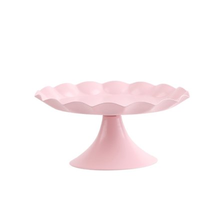 Minimalistisk kakestativ Stabilt multifunksjonelt brett for cupcake dessert frukt rosa S