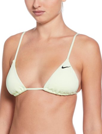 NIKE SWIM Nike Essential Triangle Bikini Top - Green - M