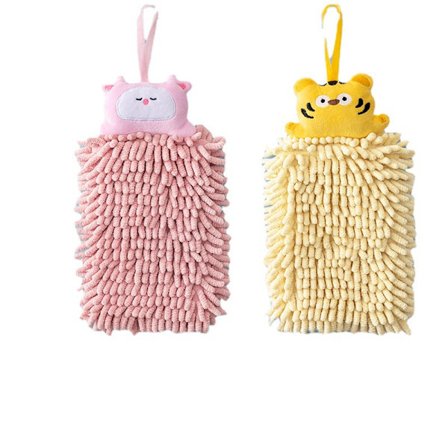 2 stk. Chenille håndklær Ball Håndkle Myk Absorberende