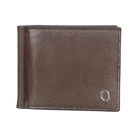 Chevrette card holder in leather with bi-fold design by Orciani , Bruin , Heren , Maat: ONE Size Portefeuilles