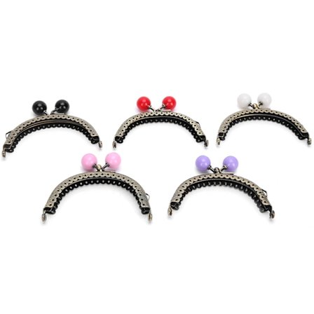 8,5 cm halvcirkel prægning kys lås ramme lås klip til pung taskefremstilling DIY håndværk forsyninger