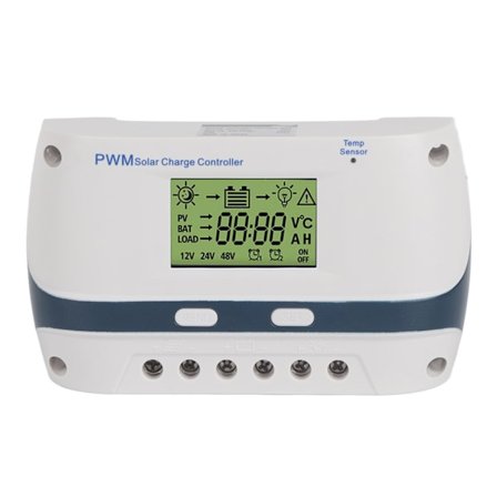 PWM Solcelleladningsregulator 60A 12V 24V 48V IP32 Vandtæt Parametre Justerbar Temperaturkompensation LCD-skærm