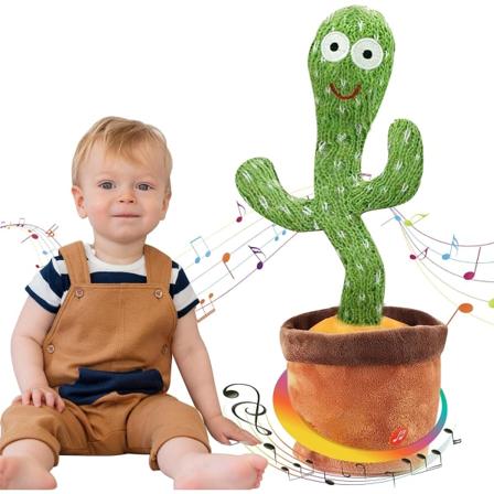 Kaktus legetøj lærer at tale, synge, danse, svaje, plyslegetøj, pædagogisk legetøj Dancing Cactus
