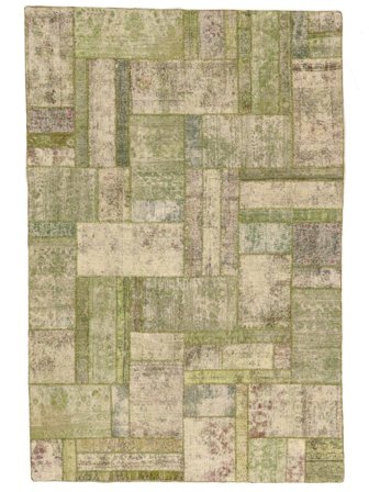 Patchwork Tæppe Moderne Orange/Mørkegul (Uld, Tyrkiet)