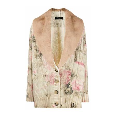 Blumarine Faux Fur & Shearling Jakke inbo, Dame