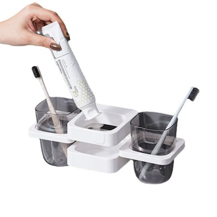 Multifunksjonell tannbørsteholder og organisering