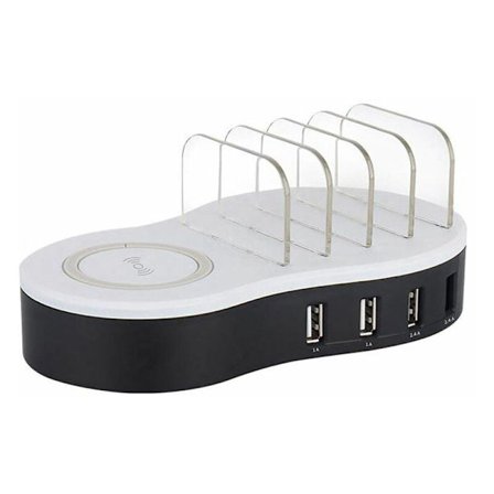 USB Fire Ports Smart + Ladestation Brugervejledning Kompatibel med Android Laptop og Tablet Europæisk Stik