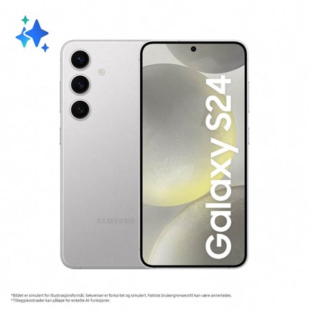 Samsung Galaxy S24 AI Smarttelefon 128GB Marble Gray