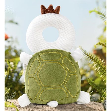 Sköldpaddan Baby Head Protection Pillow, Mjuk Andningsbar Justerbar