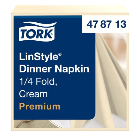 TORK Servett LinStyle Middag creme 50/fp - Lyreco - Kök och servering - Servetter och dukar - Servett - 3-lagers