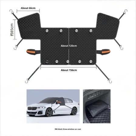 Vinter Vindruta Frost- & Snöskydd, Halv Solskydd för Framruta Bilskydd