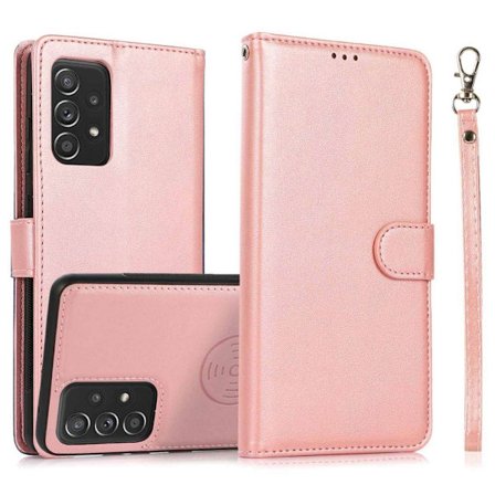 Magnet Leather Wallet Samsung Galaxy A53 Roséguld