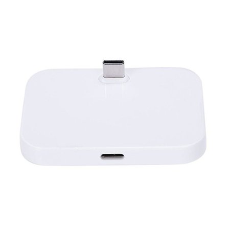 Mobiltelefon skrivebord Type-c ladestandholder mobiltelefon Usb-c ladestasjon sølv