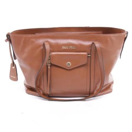 Miu Miu Pre-owned, Pre-owned Tote Bags Bruin, Dames, Maat:ONE Size