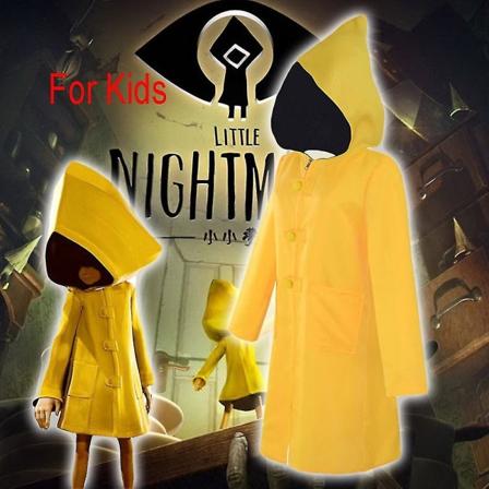 Børns Voksne Lille Mareridt Seks Cosplay Gul Lang Kappe Sultne Børn Lille Seks Cosplay Kostume Fest Halloween -a 3XL