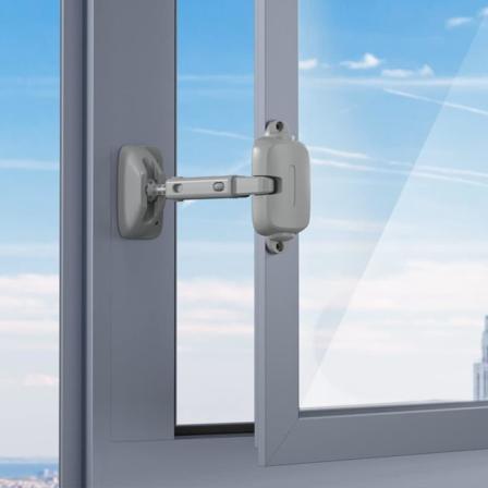 1 kpl Harmaa säädettävä ikkunatilan kokoinen baby rajoitin, lapsiturvallinen ikkunan turvalukko lapsille ja lemmikkieläimille