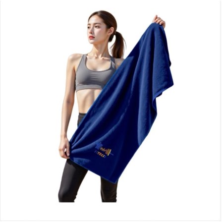 Mikrokuituliina kuntosalille – nopeasti kuivuva, erittäin imukykyinen treeni- ja joogapyyhe 40cm x 95cm x 0.5cm DarkBlue