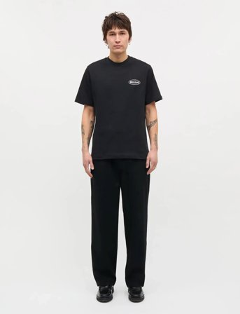 Mads Nørgaard Cotton Jersey Big Logo Frode Tee - Black - S