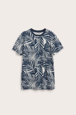 Kappahl | Kuviollinen puuvillatrikoo-t-paita Luonnonvalkoinen 146/152 | Luonnonvalkoinen