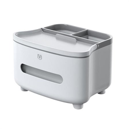 Multifunktionel kreativ servietboks holder med mobiltelefon slot, dekorativ serviet holder til