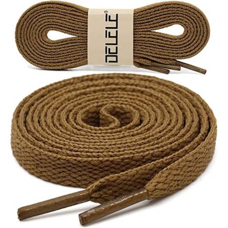 2 par flate skolisser, egnet for skateboardsko og sportsko, 43" tommer (Khaki)