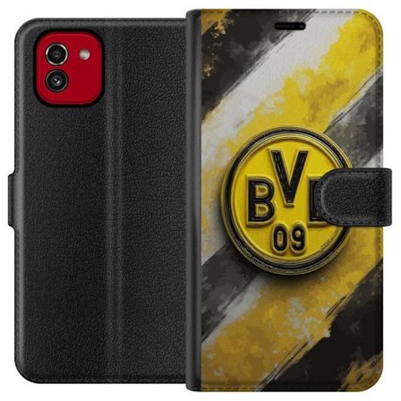 Kompatibel Tegnebogsetui til Samsung Samsung Galaxy A03 Farverigt abstrakt puslespillsmønster, der symboliserer fællesskab, mangfoldighed og kreativ