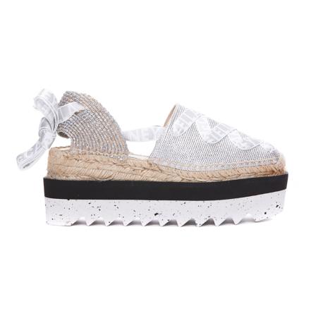 Stella McCartney Flat Sandaler Grå, Dame Espadrillos, Størrelse: 39 EU