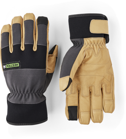 Hestra Job Titan Flex Get Monteringshanske geiteskinn/neopren 8, Klær