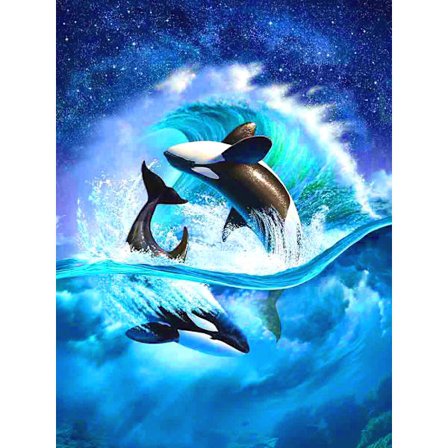 #Valas hyppää (30 * 40 1 kpl) Timanttimaalaus#