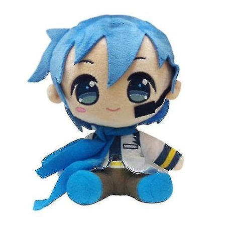 20cm Anime Plysj Hatsune Fylt Dyr Japan Anime Plushie Miku Kaito Myk Pude Barn Leker(blå)