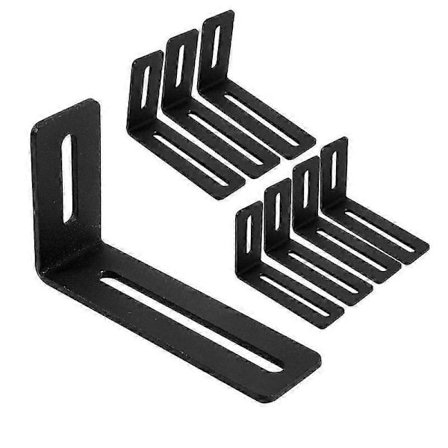 10 cm säädettävä kulmatuki, 8 kpl raskaan käytön L-muotoisia kulmatukia puulle, L-muotoinen kulmatuki uralla