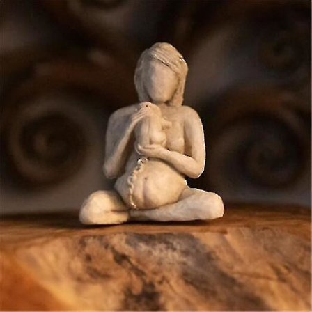 Gravid Kvinna Skulptur Resin Skrivbordsdekoration Moderkärlek Är Stora Tillbehör Hem Vardagsrum (FMY)