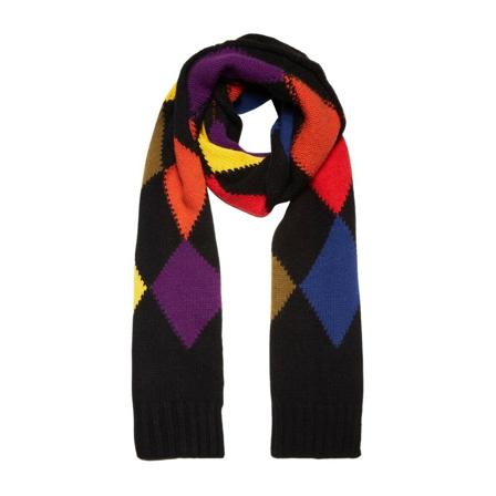 La DoubleJ Argyle Scarf orange, Dam Sjalar, Dam, Storlek: ONE SIZE