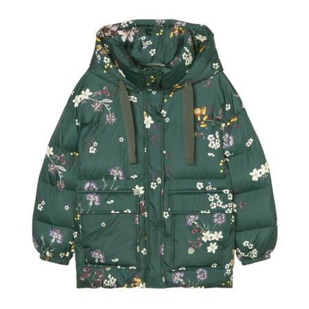 Marc O'Polo, Hooded down puffer jacket Zielony, Kobieta, Rozmiar: 2XS